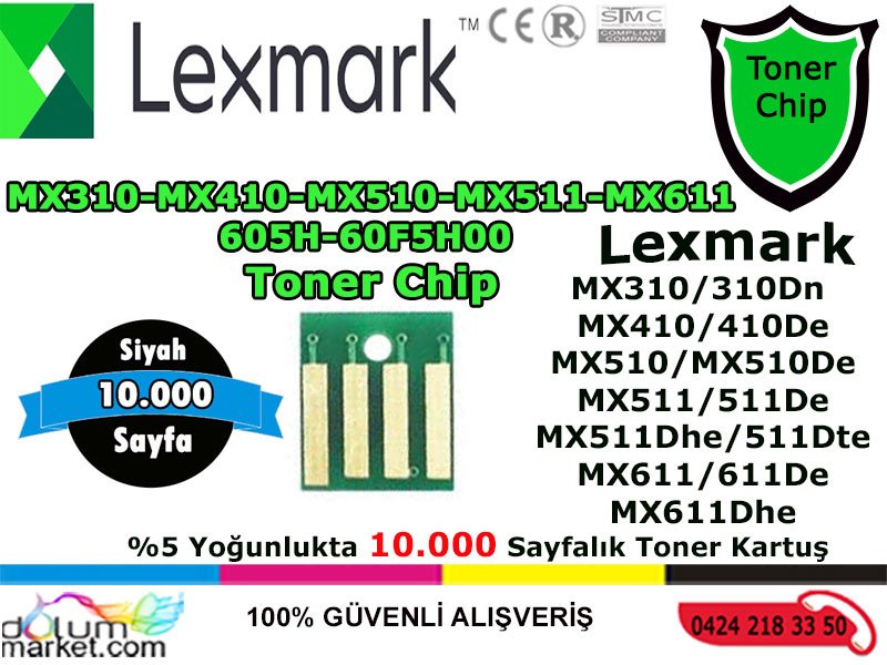 Lexmark-MX310-MX410-MX510-MX511-MX611-605H-60F5H00--10K