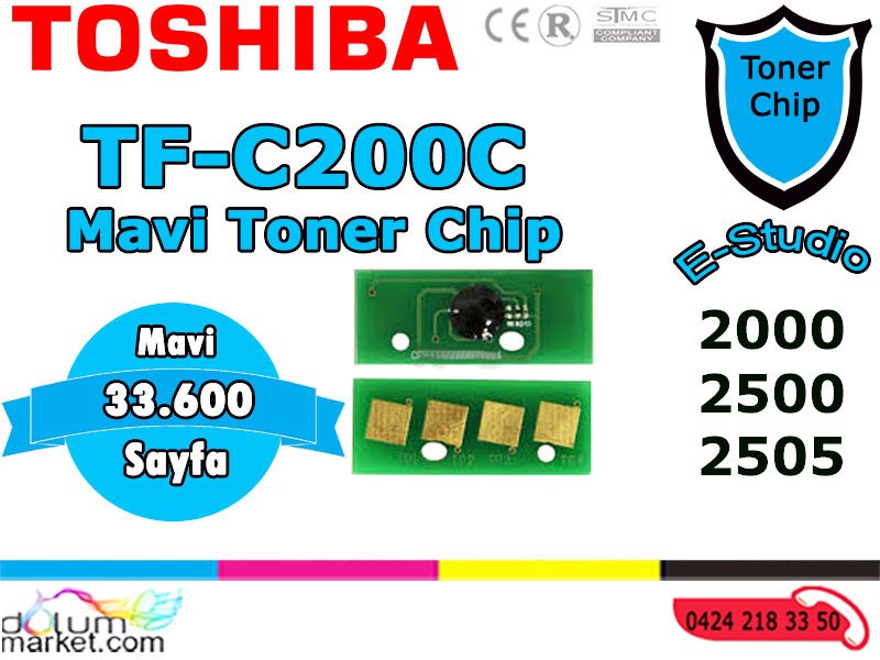 Toshiba_TF_C200_Toner_Chip_Mavi.