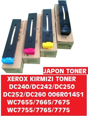 Xerox dc240 toner,xerox dc250 toner,kırmızı 006R01451