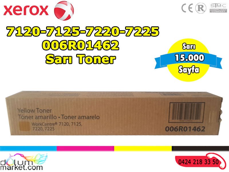 Xerox-7120-7125-7220-7225-Muadil-yellow