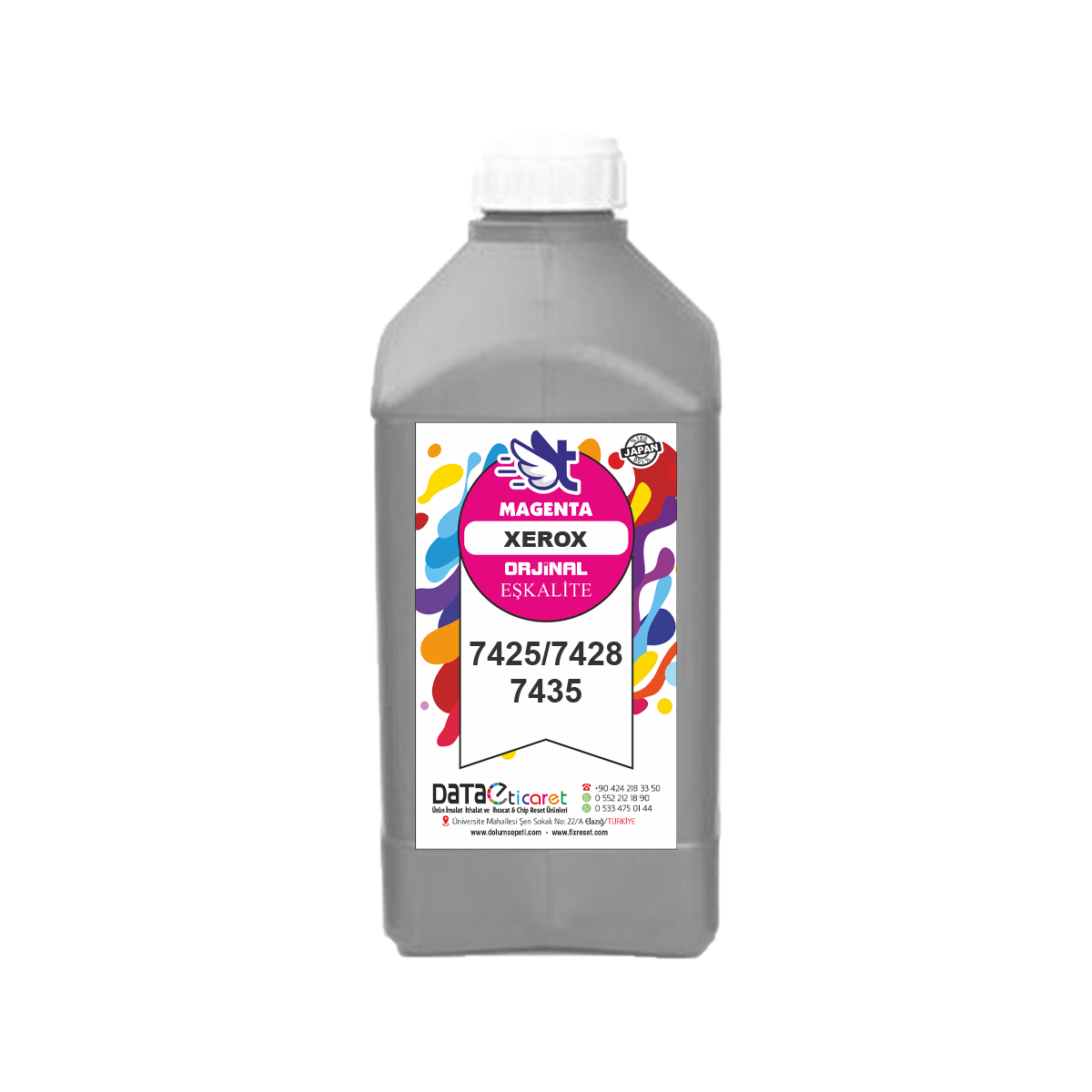 006R01393 KIRMIZI WC 7425 7428 7435 Kırmızı Magenta Toner Kartuş Dolum Toz