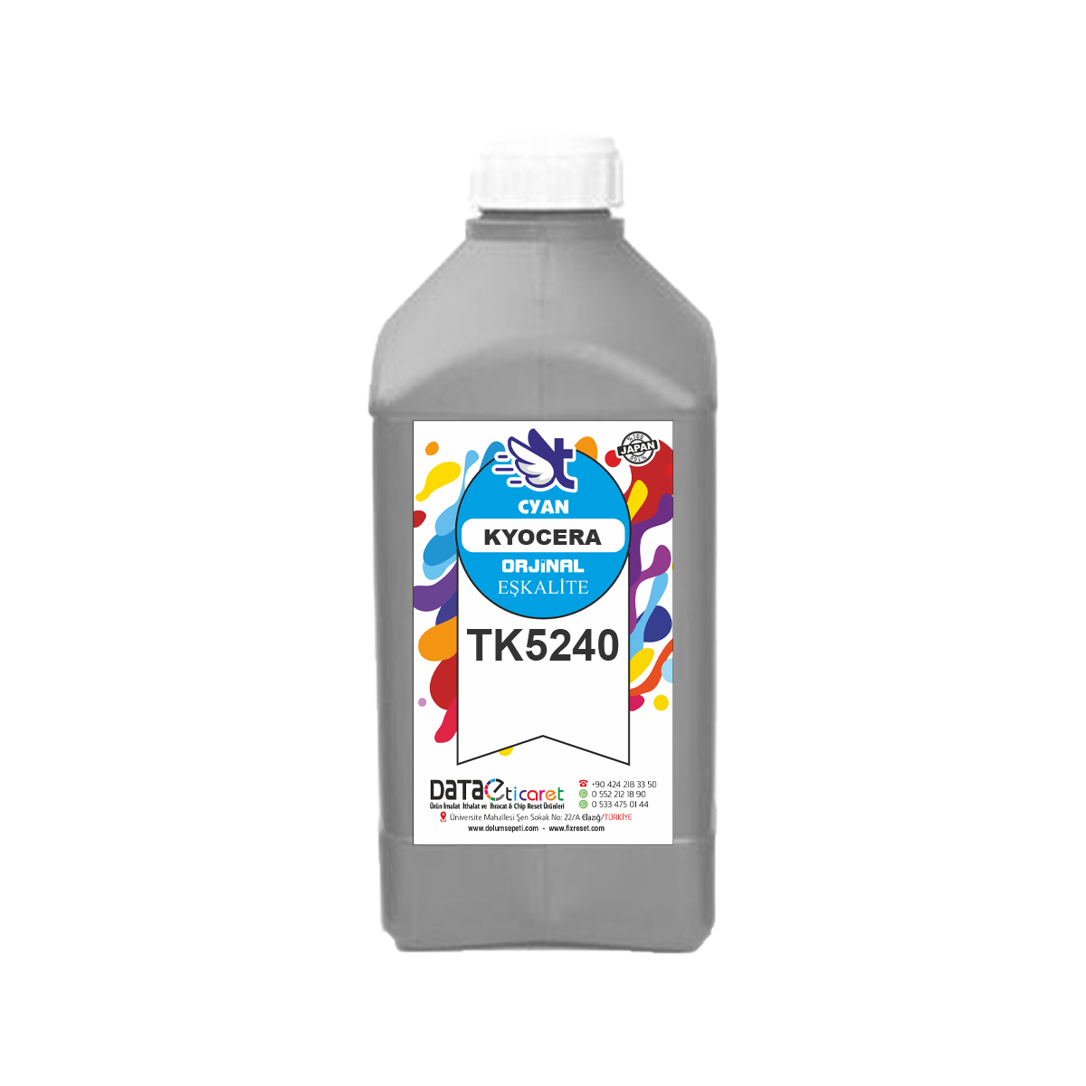 Kyocera Ecosys Toner Tozu TK-5240 Mavi -250Gr.