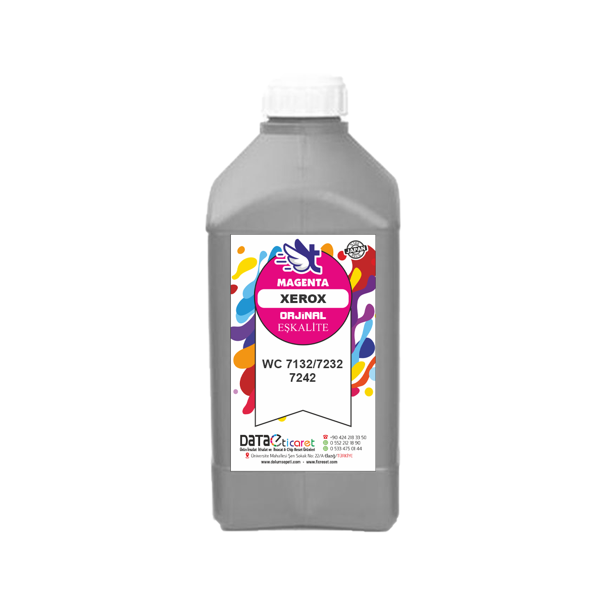 006R01272 Kırmızı Toner Kartuş Dolum Toz WC 7132 7232 7242