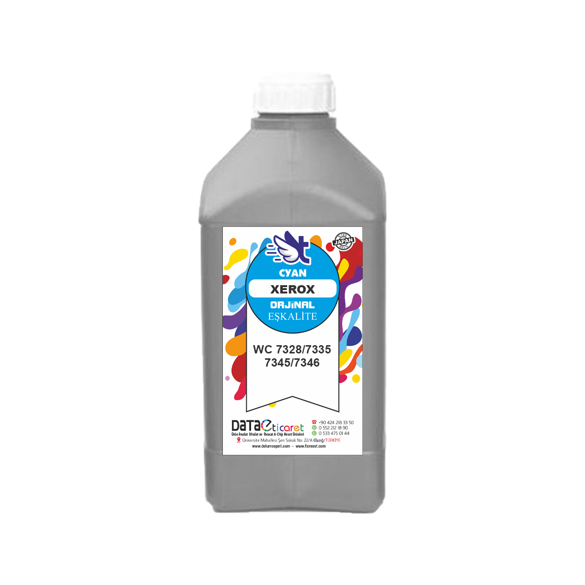 006R01176 MAVİ Toner Kartuş Dolum Toz WC 7328 7335 7345 7346